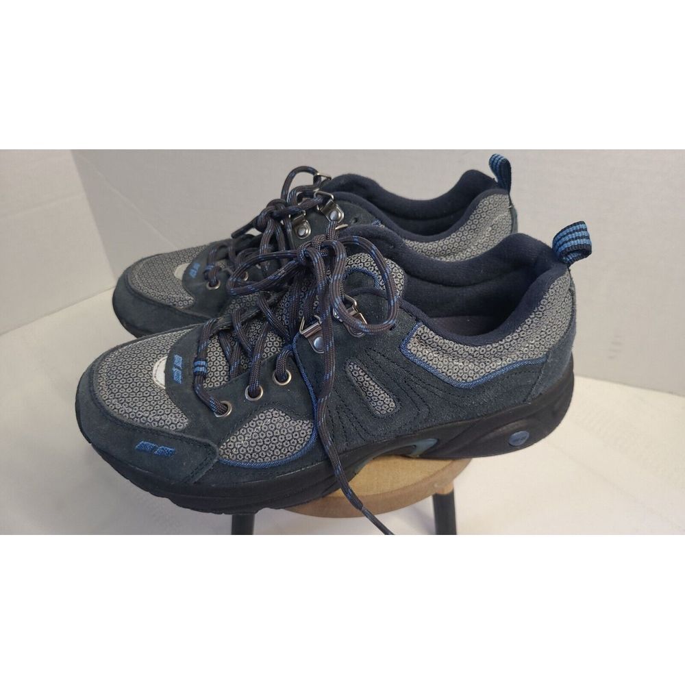 Ryka Hiking Shoes Chalk Womens Size 6.5 Blue Suede‎ Made By Women